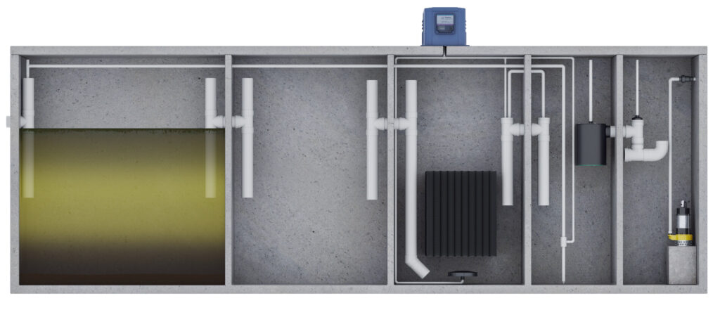 Step one of primary chamber treatment